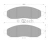 BOSCH 0 986 AB1 450 Brake Pad Set, disc brake